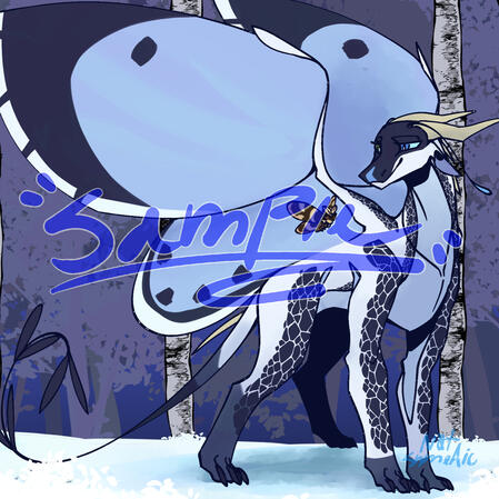 Colored line-art, fullbody w detailed background